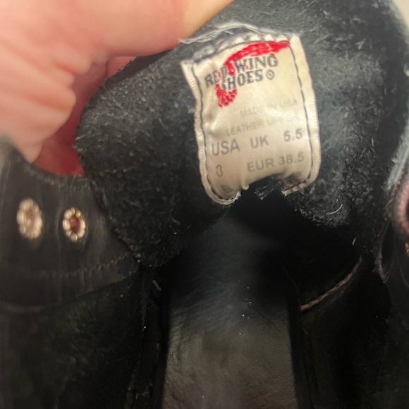 Red Wing Shoes Black Leather Women’s Boots - Picture 7 of 7